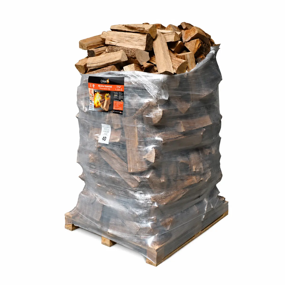 Bois de chauffage Crépito 25 cm – palette de 2 m³ de feuillus durs