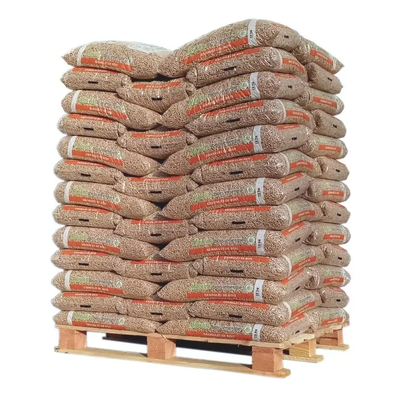 Granulés Moulin Bois Énergie 6 mm – 65 sacs de 15 kg, 975 kg